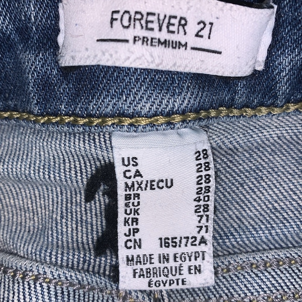 Forever 21 distressed stretch jeans size 28 - Picture 11 of 13